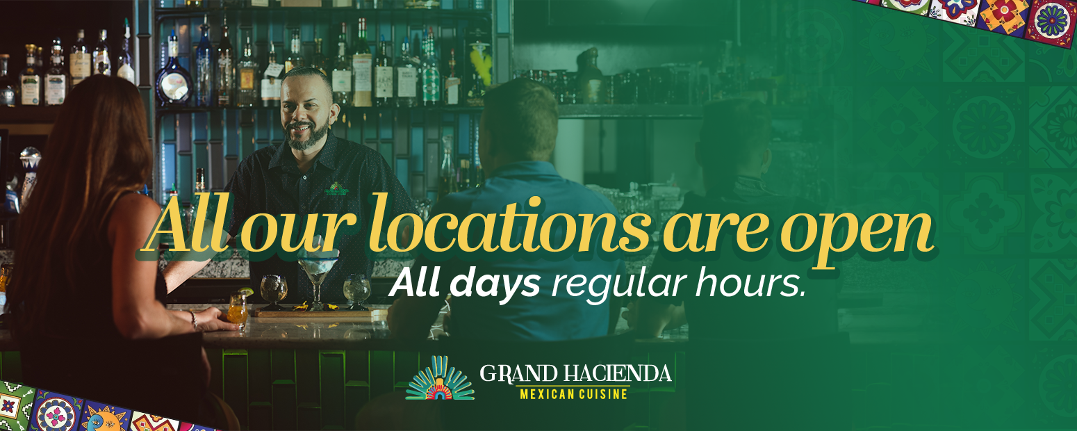 All locations Now Open Huracan Milton Grand Hacienda